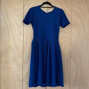 Navy LuLaRoe Amelia Dress with Pockets-Small